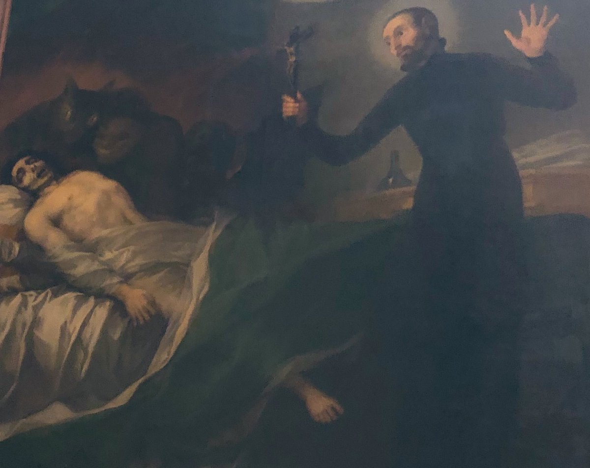 FEARter (@fearterhorror) on Twitter photo Saw this medieval painting in Valencia cathedral. Must have been inspired by The Exorcist… Saw this medieval painting in Valencia cathedral. Must have been inspired by The Exorcist…