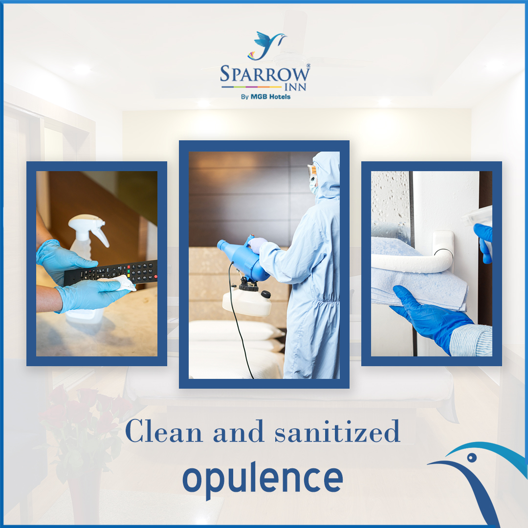 AlwarMgb's tweet photo. Keeping hygiene and cleanliness is an utmost priority for us, as we want to ensure the safety of our guests by taking all preventive measures.

#HotelsInIndia #Hospitality #StayWithUs #SanitizedHotel #SparrowInnByMGB #HotelsinRajasthan #HotelsInAlwar #SafeStay #Hygiene https://t.co/fS2F8hSO4J