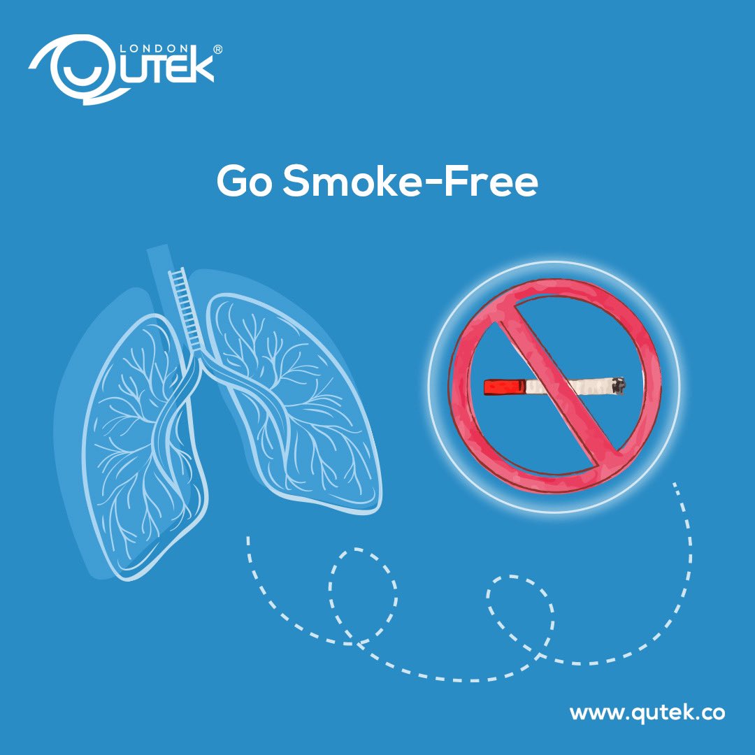 QutekGlobal's tweet photo. On National No-Smoking Day, we’re here to help you upgrade your health and remind you to quit smoking. When you quit, your lungs will gradually heal and regenerate, your heart’s functions will improve, and so will your sense of smell and complexion, among many other effects. https://t.co/xAKTW5bqO0
