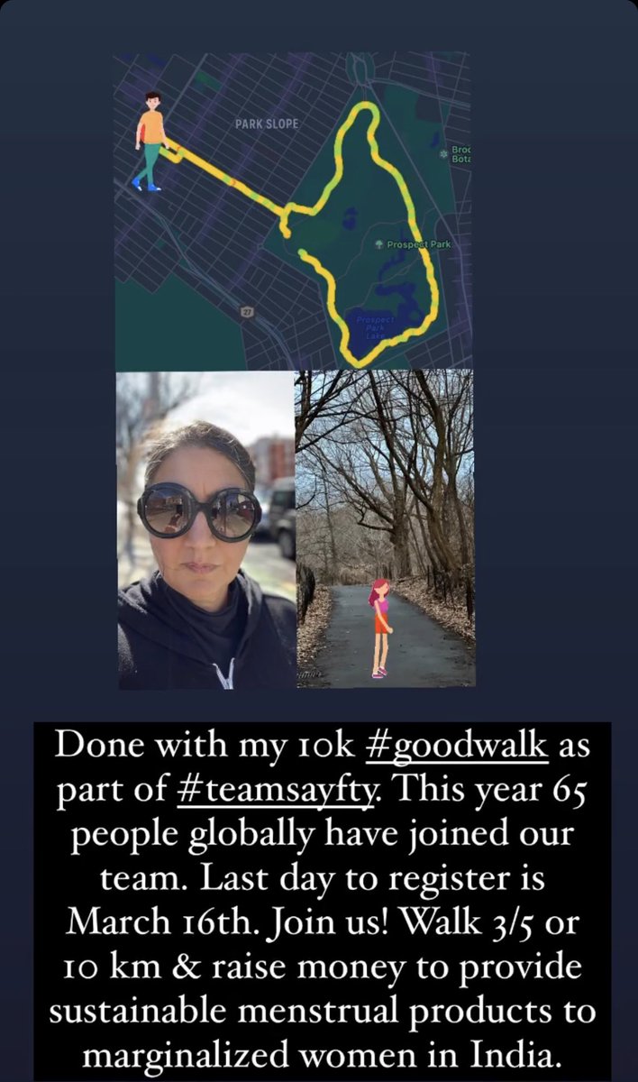 kapoors_s's tweet photo. Just finished my 10km #goodwalk as part of #teamsayfty. 2nd year in a row @SayftyCom has partnered w/ @GooduniverseNGO to raise money for sustainable menstrual products for womxn in India
Walk 3/5/10 km for a good cause. Last day to register March 16th
https://t.co/lUhLXjyxIU https://t.co/SG5mZ2EWjz