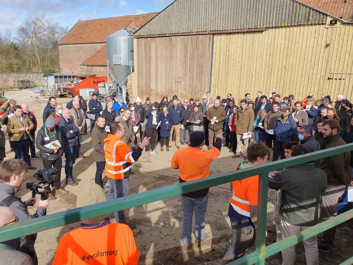 caw_brown's tweet photo. @Brownandcorural pleased to support morning of organics and dairy  for @NuffieldFarming at Houghton Estate with @Evo_Farming
@CrottyCharlie and the team https://t.co/H4A1XuFF4C