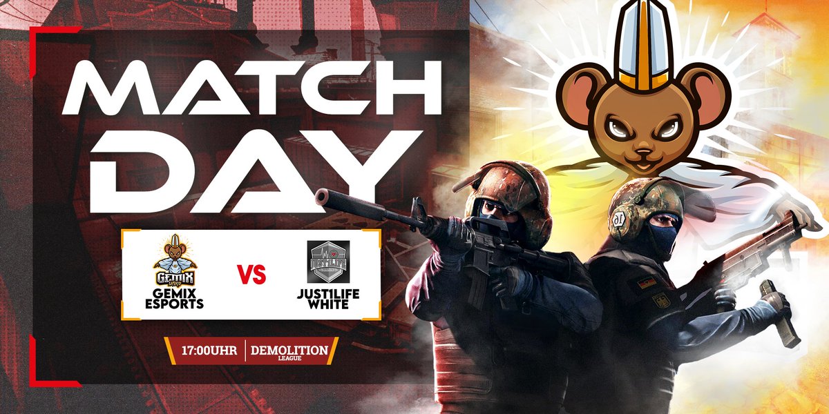GemiXeSports's tweet photo. Morgen wird wieder einmal ein anstrengender Tag für unser Mainteam sein, denn es werden in 2 verschiedenen Ligen gespielt.

@Demo_League:
Mainteam🆚@Just1LifeGaming
🕜17:00 Uhr

@99DAMAGEde:
Mainteam🆚@NsportsMade
🕤20:30 Uhr

GLHF🔥

[#GemiXeSports #CSGO #Demo_League #99Damage] https://t.co/0nPzrD1f0k