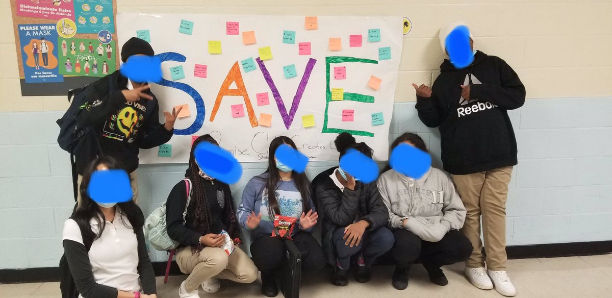 HISDSEL's tweet photo. Here’s a look at how @flemingvikings celebrated #HISDSELDAY. Ms. Alvarez, the campus counselor, lead the SAVE Promise Group in promoting social awareness!!!! @SEL4USA @UrbanAssembly https://t.co/ZwFLmEOYX2