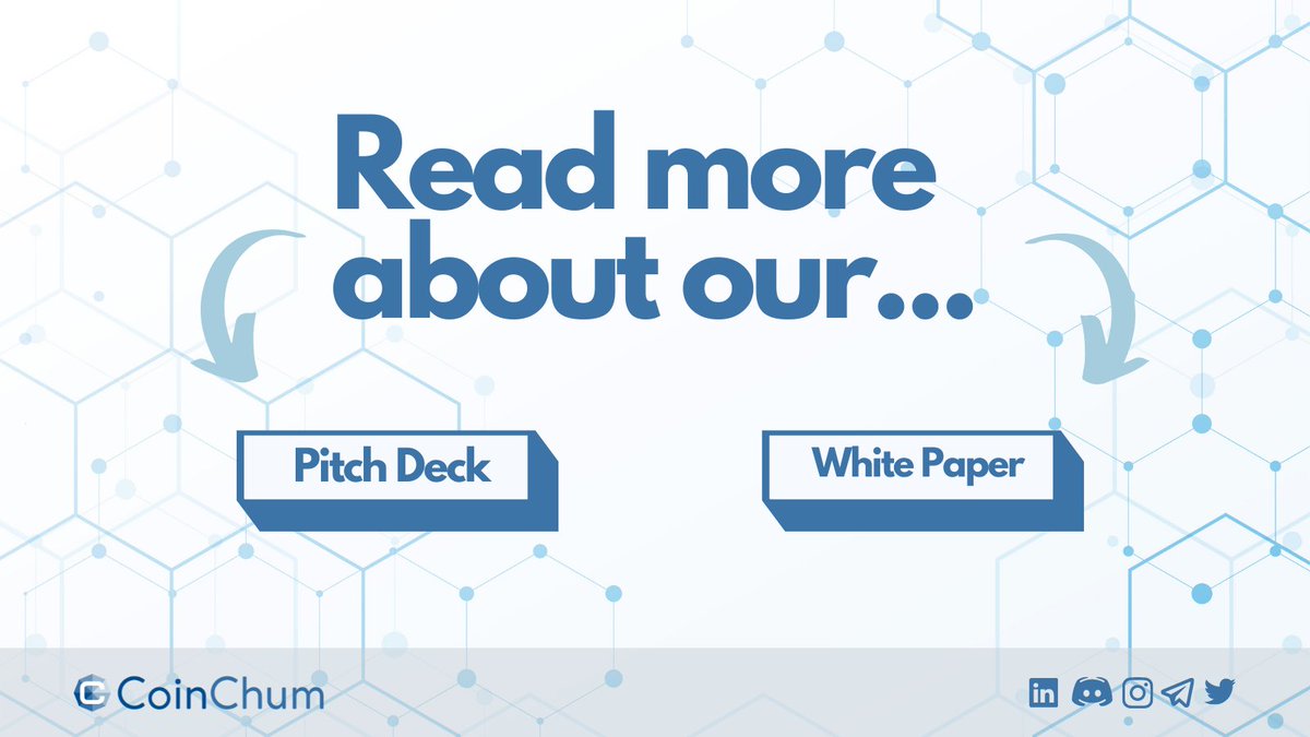 Coin_Chum's tweet photo. Happy Weekend, everyone! 👋

In case you missed it, head over to our website; https://t.co/jGdpey3C2V to read about our Pitch Deck and White Paper. #cryptocurrency #cryptotrading  #Blockchain #Bitcoin https://t.co/d51CdO70GG