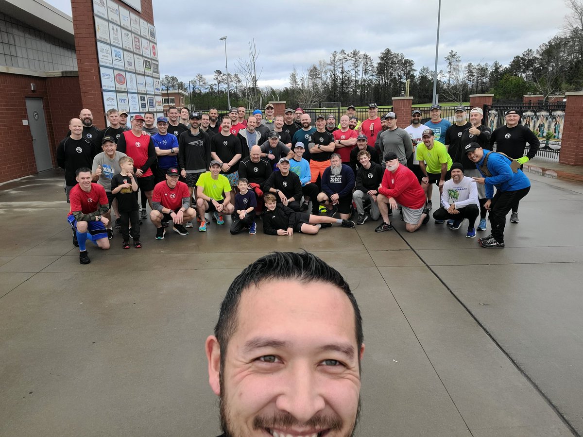 F3LexSC's tweet photo. 54 pax come out into the rain and wind to help celebrate 8 years of @F3Nation being in Lexington, SC. What a difference this group of men has made in this community, and continues to make. Let's go and let's grow!

#Devo: Proverbs 11:14 Continue to lead

#F3Counts #FearlessAction https://t.co/vAjkojtlm0