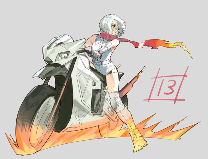 SHY13巻発売中です。これは本編に今生登場しないライディングフォームです。理由はバイクが描けないからです。 