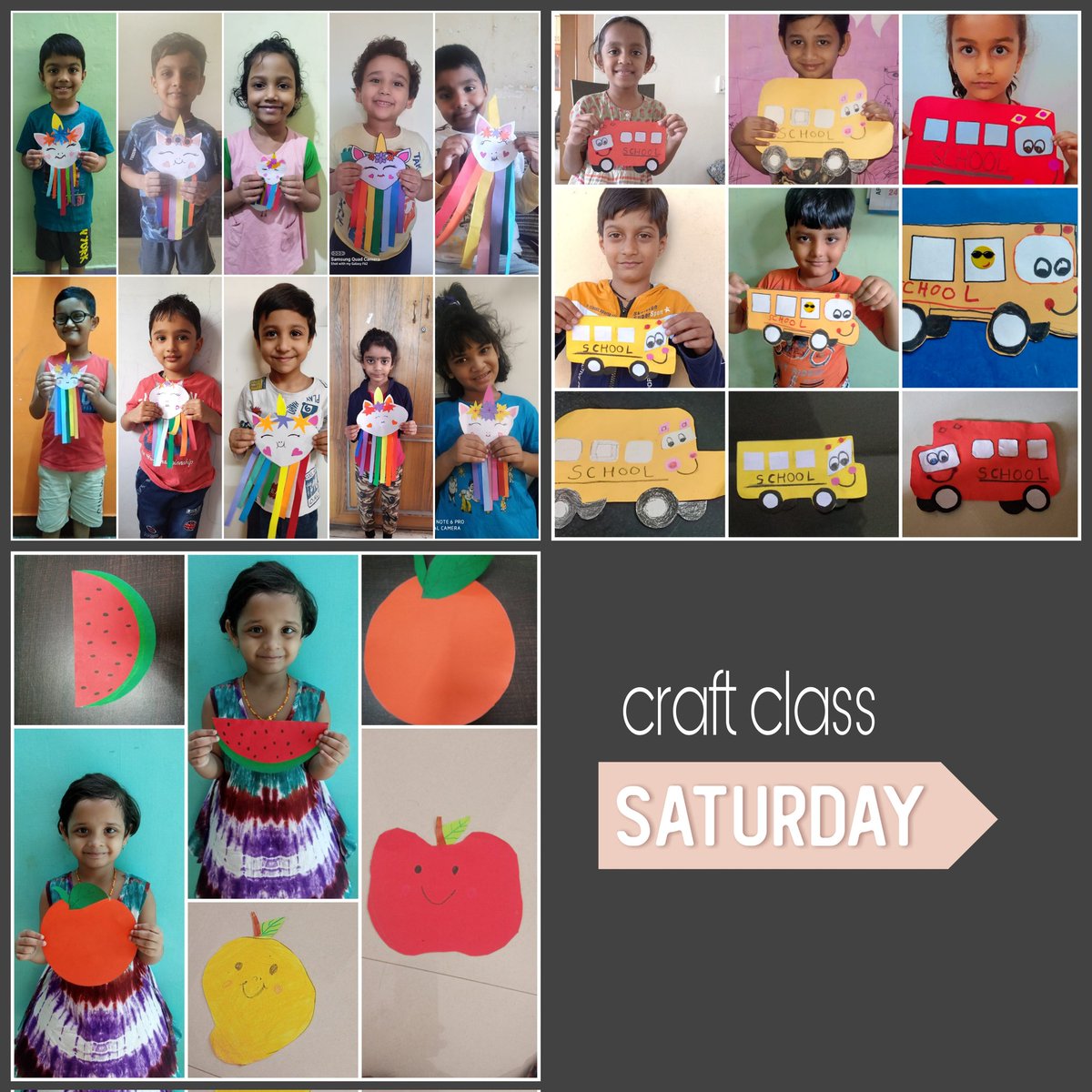 #create beautiful things that bring #JOY & #happiness 😊
#saturdayfun craft class 
#Creative #earlychildhood #craftactivity #preschoolers #Kindergarten #EducationForAll #positivity