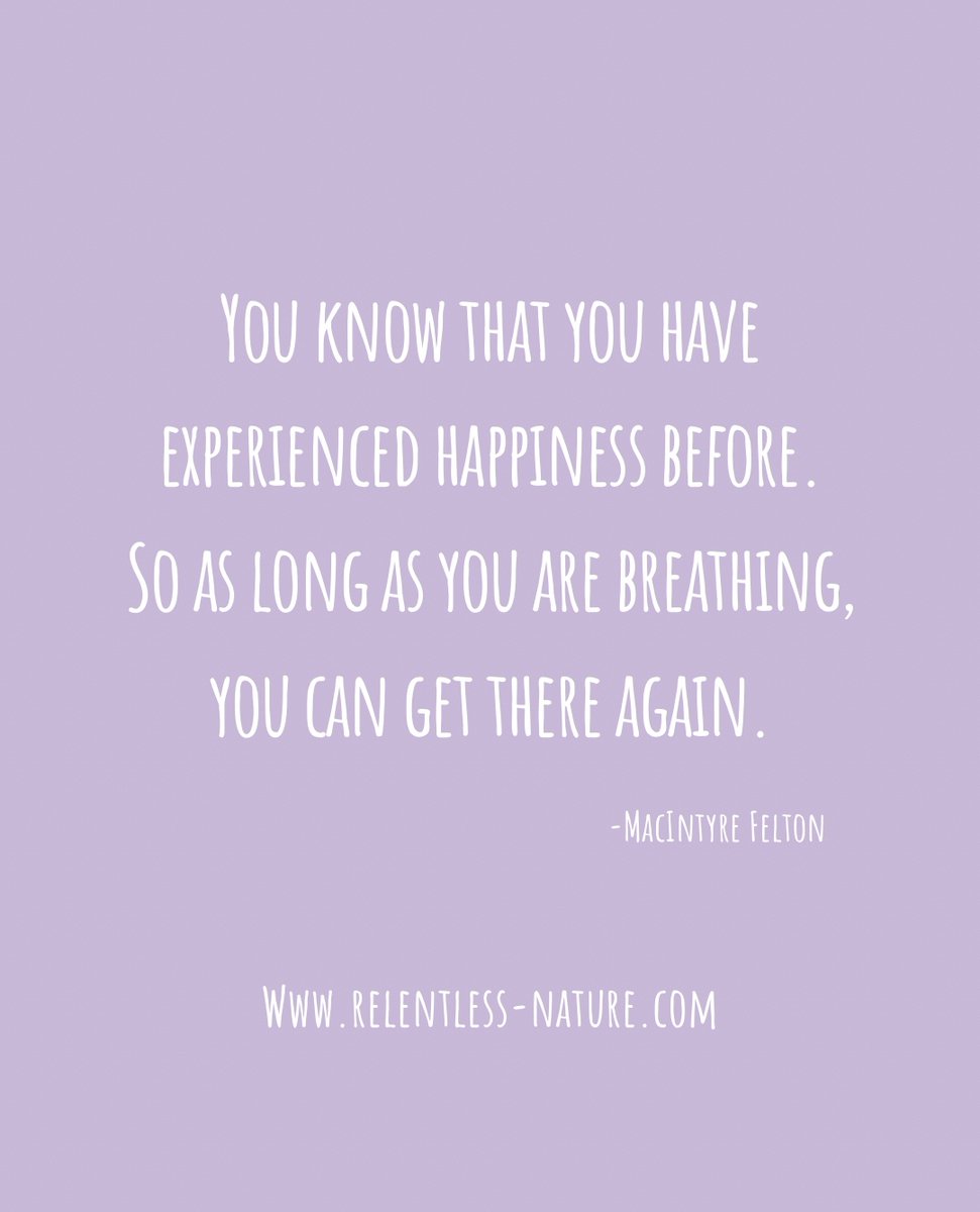 RELENTLESSNTR's tweet photo. Practice remembering the positives. There are so many things that have made you happy throughout your life, even though it may be hard to recall at this moment.
Keep looking and you will find it.
.
.

#relentlssnature #mentalhealth #endthestigma #anxietyquotes #depressionquotes https://t.co/K4W0qj7EDh