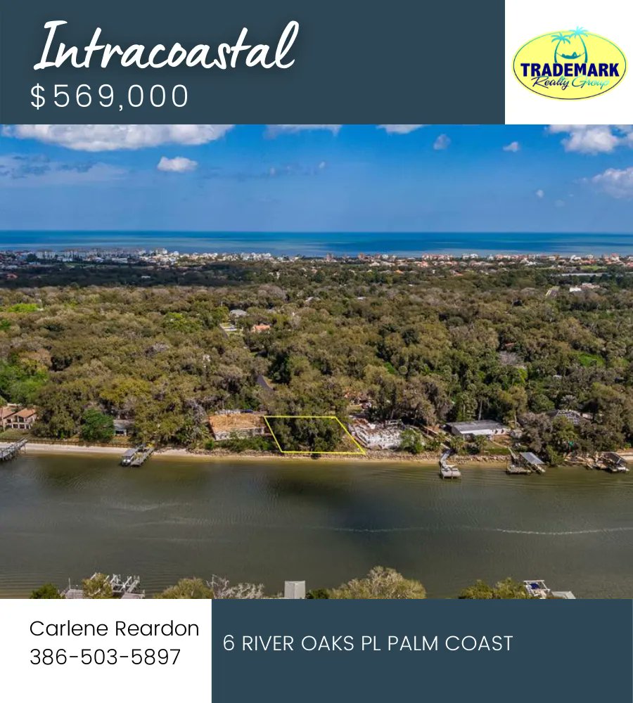 Ever dreamed of living on the Intracoastal? 
This is located in the gated community of River Oaks in Hammock Beach. 🌴
Call me today to start building your dream home 🛠️
Steve Thomas ☎️ 386-503-8171
