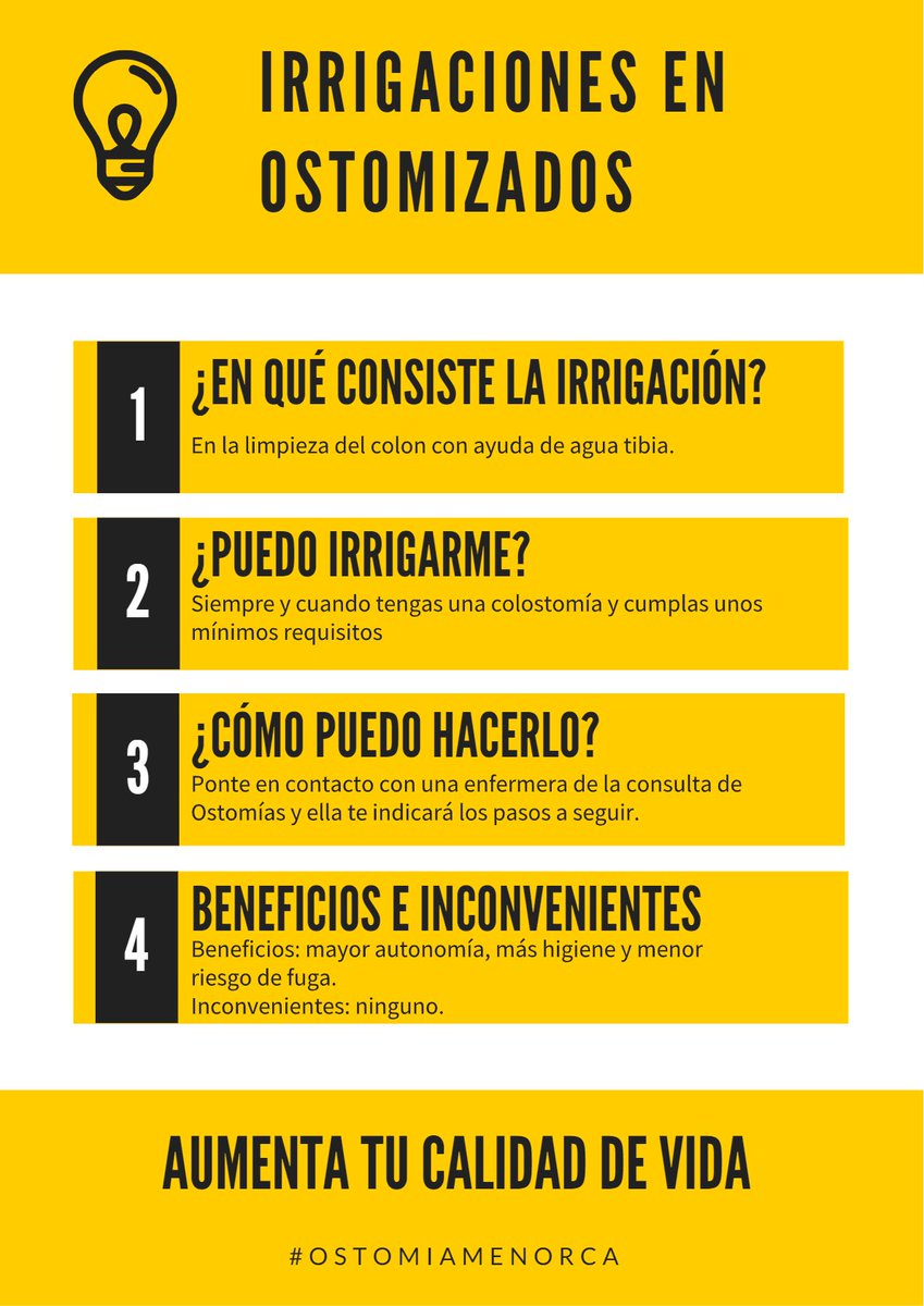 BPSOmenorcaIB's tweet photo. #Ostomía 🌸Los paciente portadores de una Colostomía descendente pueden beneficiarse de la técnica de #Irrigaciones 🚿🚽💩 para aumentar su #calidaddevida 🥰. En la #Consulta  de #Enfermeria  de #Ostomía 🌸 se explica y enseña a los pacientes como se realiza esta técnica. https://t.co/mRz7QPZBAi