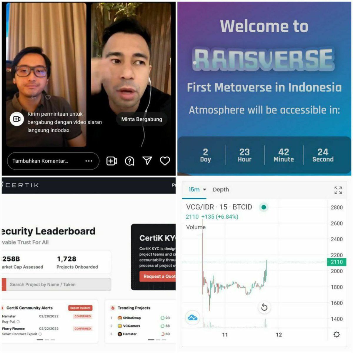 sifulan212's tweet photo. @1goonrich BIG NEWS🔥!!!
VCG x Ransverse x ShintaVR 🔥🔥
https://t.co/KgpkhquM5q

We Have Listed on cex @indodax 
@VCGamers_io

Contract BSC&amp;ETH Same : 0x1f36fb2d91d9951cf58ae4c1956c0b77e224f1e9

Tg https://t.co/SqIsByHkos
https://t.co/apCzOMbvqr
#VCGamers #BSC #Metaverse #NagitaToTheMoon https://t.co/nx3j4tpsRG