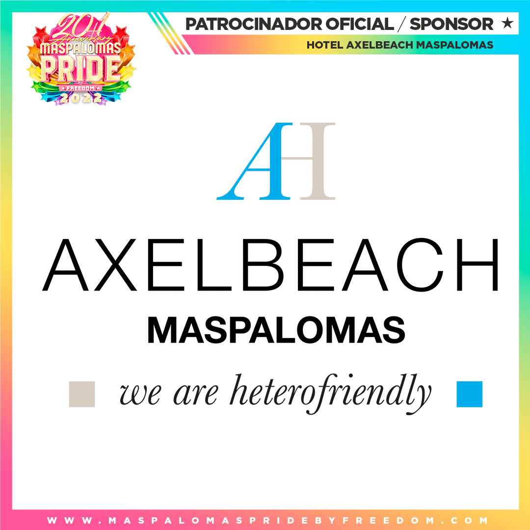 MaspaPride's tweet photo. HOTEL AXELBEACH MASPALOMAS
@axelfriendly @axelhotels 
Official Sponsor | Patrocinador Oficial de Maspalomas Pride by Freedom 2022 ❤️🧡💛💚💙💜 https://t.co/ilrG3qkhqT