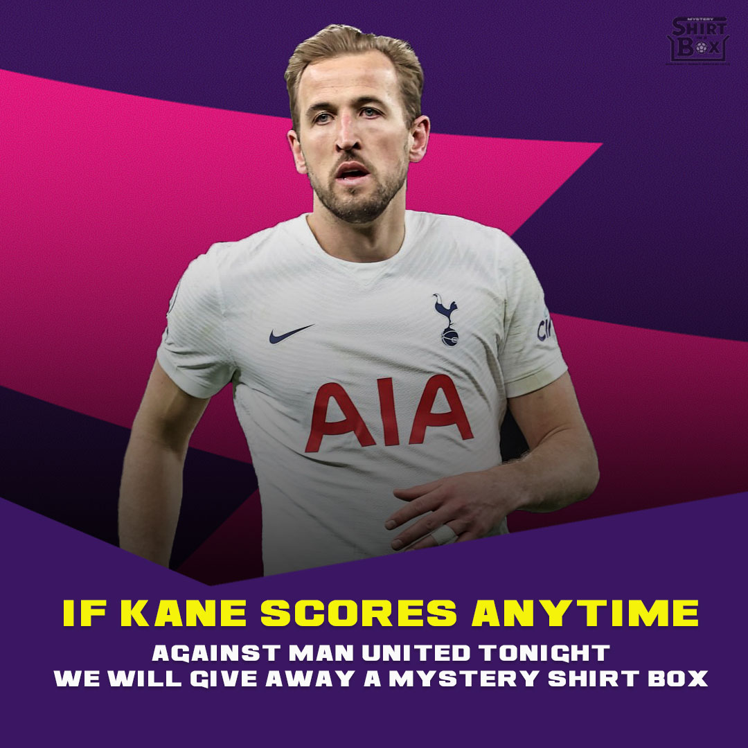 theshirtinabox's tweet image. If Harry Kane scores ANYTIME against Manchester United tonight, we'll give away a mystery shirt box 👕📦

RT this and follow us to enter. 😍

We'll pick a winner tomorrow afternoon. Good luck👍
