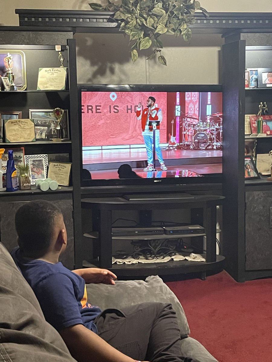 MEmpowers's tweet image. My son, Emmanuel James was tuned in! #HereisHoly