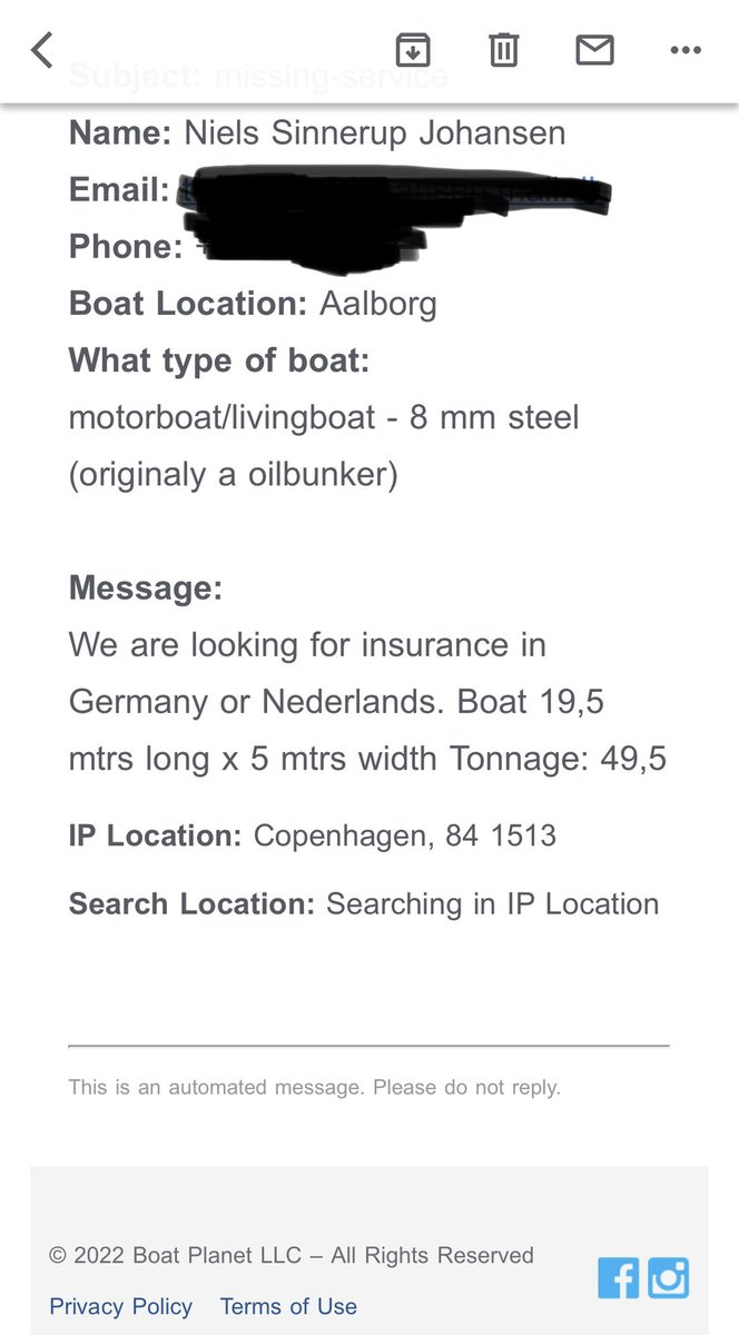 Love it when I hear…no one at our marine business has ever heard of <a href="/BoatPlanet/">Boat Planet</a>. Oh really 😎
