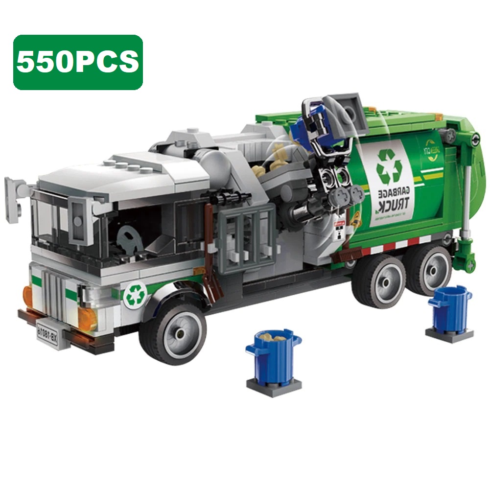 Building Blocks City Garbage Truck Urban Sanitation Vehicle 550pcs Bricks toy
ebay.com/itm/1649430602…