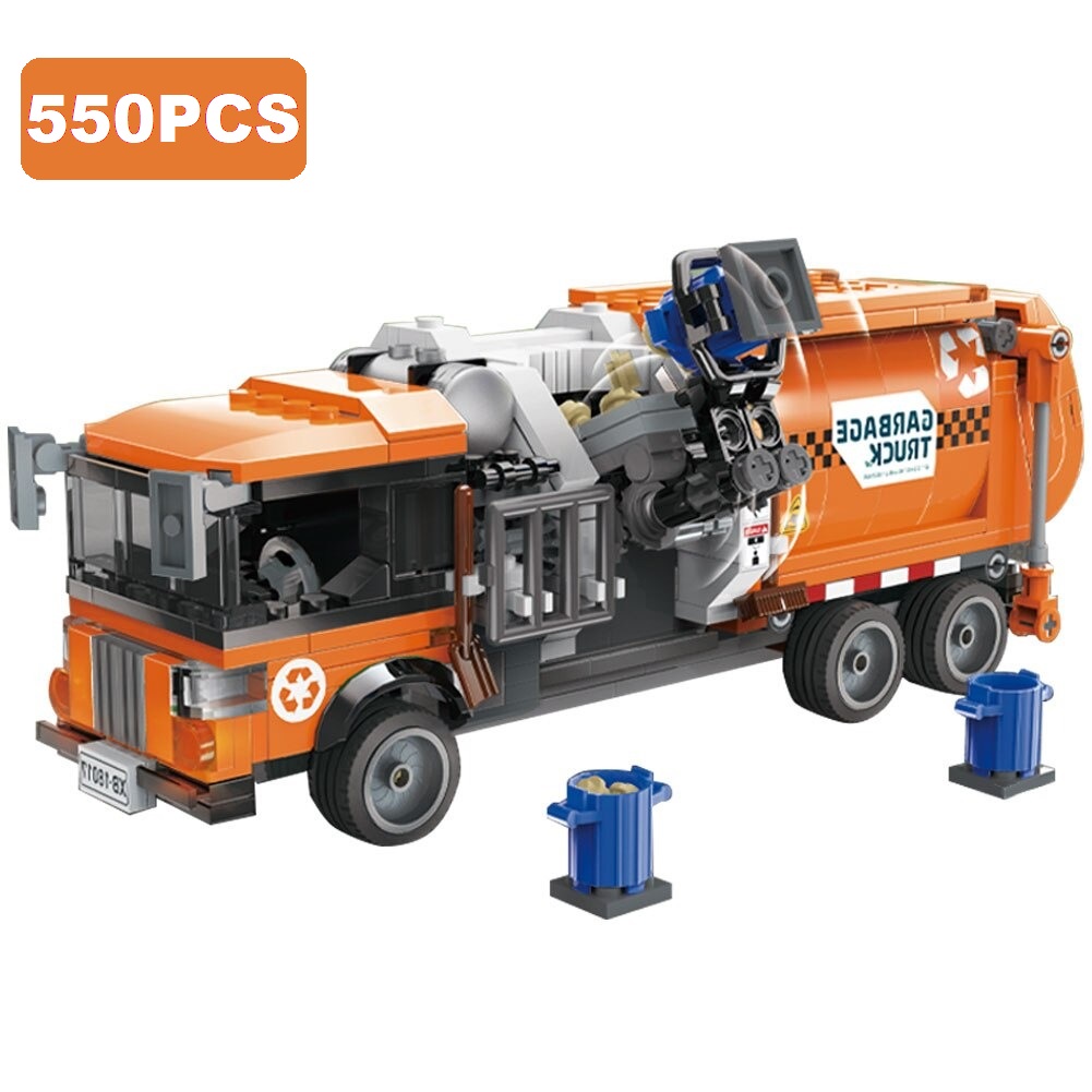 Building Blocks Town Cleaning Garbage vehicle Urban Sanitation truck Bricks toy
ebay.com/itm/1649469238…