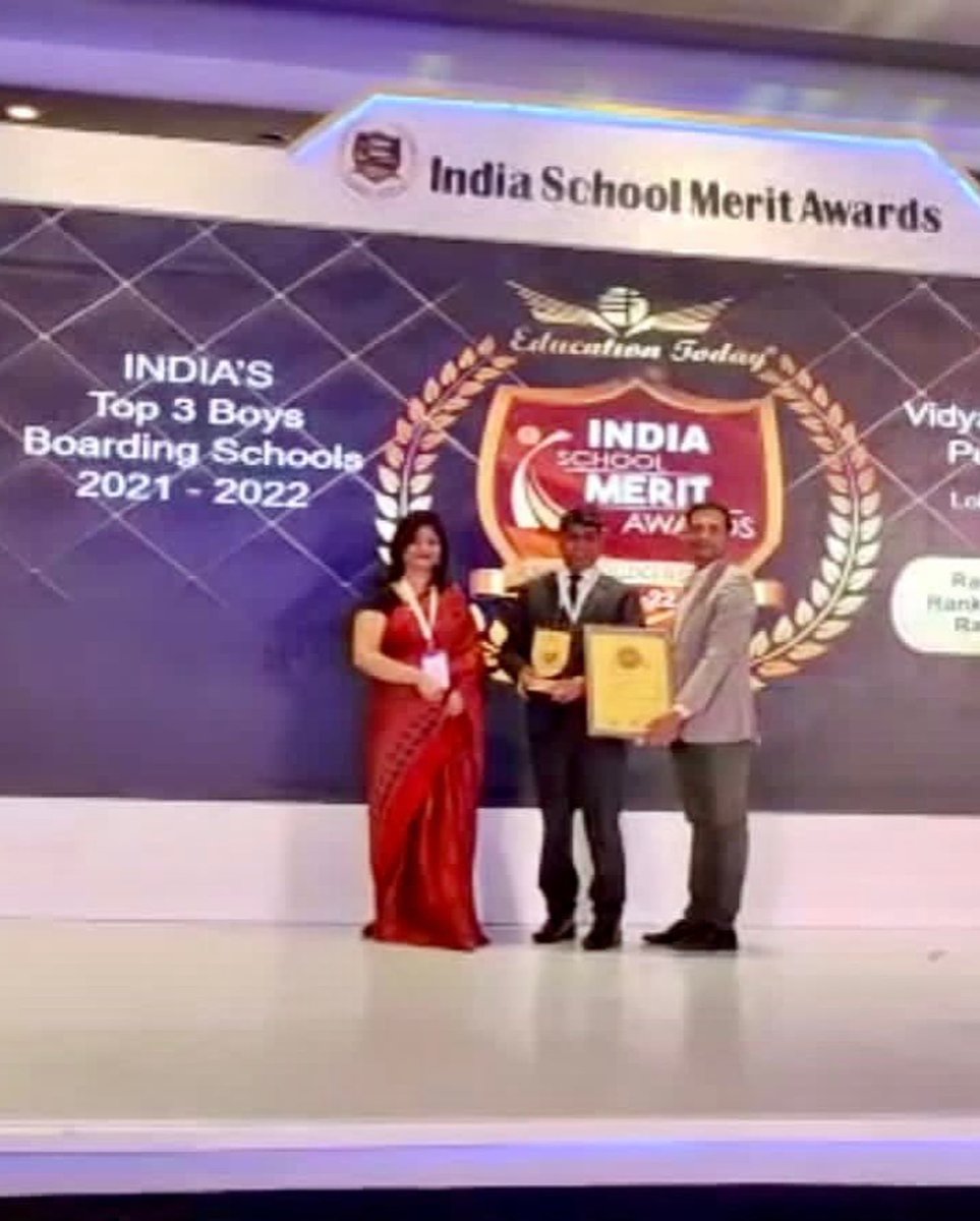 Proud of our school which has been ranked No. 3 amongst boys boarding schools in India.