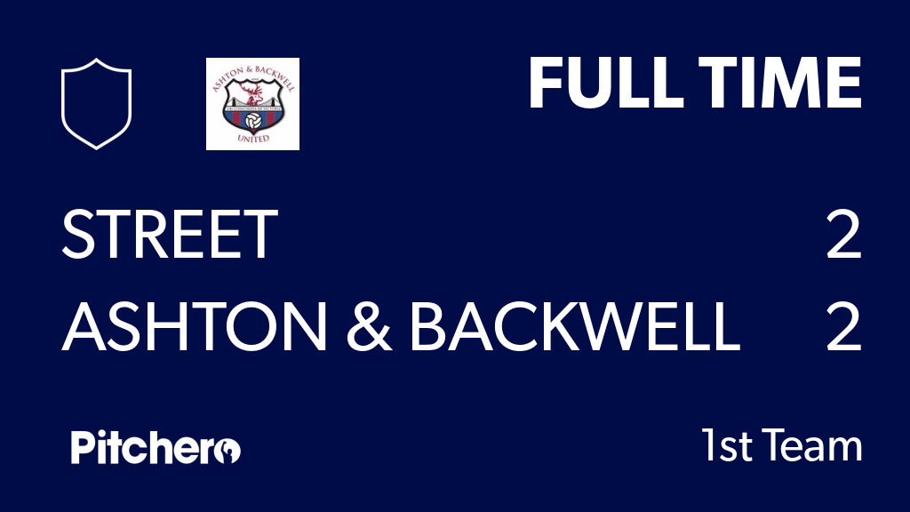 ABUFCSocial's tweet photo. FULL TIME: Street 2 - 2 Ashton & Backwell United
#STRASH #Pitchero
https://t.co/nXsm2d9RzE https://t.co/TGbxiojYLL