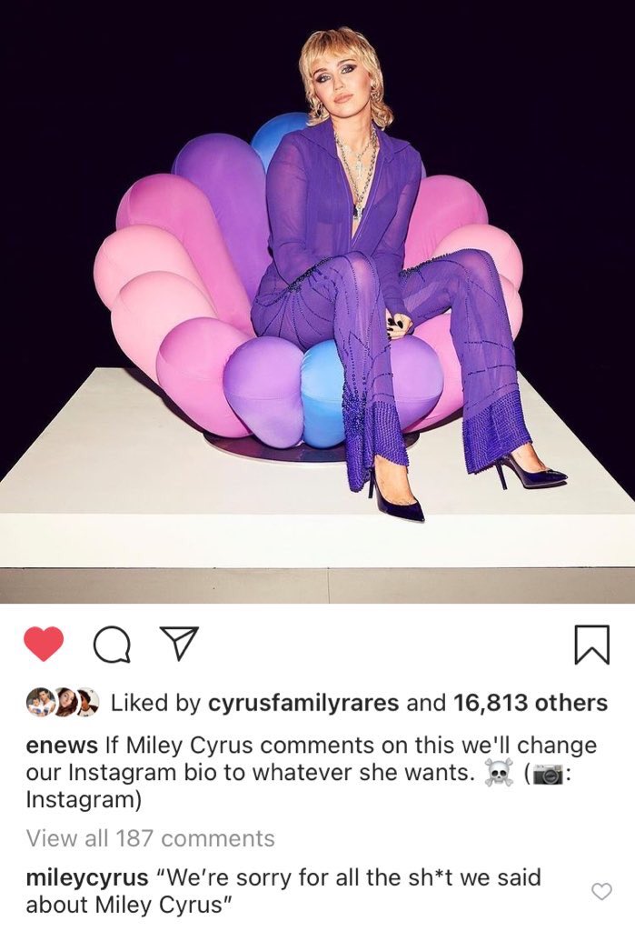 milesangels's tweet photo. recordando cuando miley cyrus hizo esto y quedó como una reina https://t.co/D7z9FneBYx