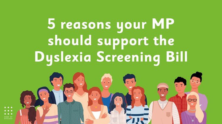 kate_griggs's tweet photo. 1/2 The #Dyslexia Screening Bill will mean screening for dyslexia in EVERY primary school. Please RT this &amp; copy in you MP asking them to vote for the Bill in Parliament this week. Here are 5️⃣ reasons why this is SO vital … https://t.co/reREDEZVZd