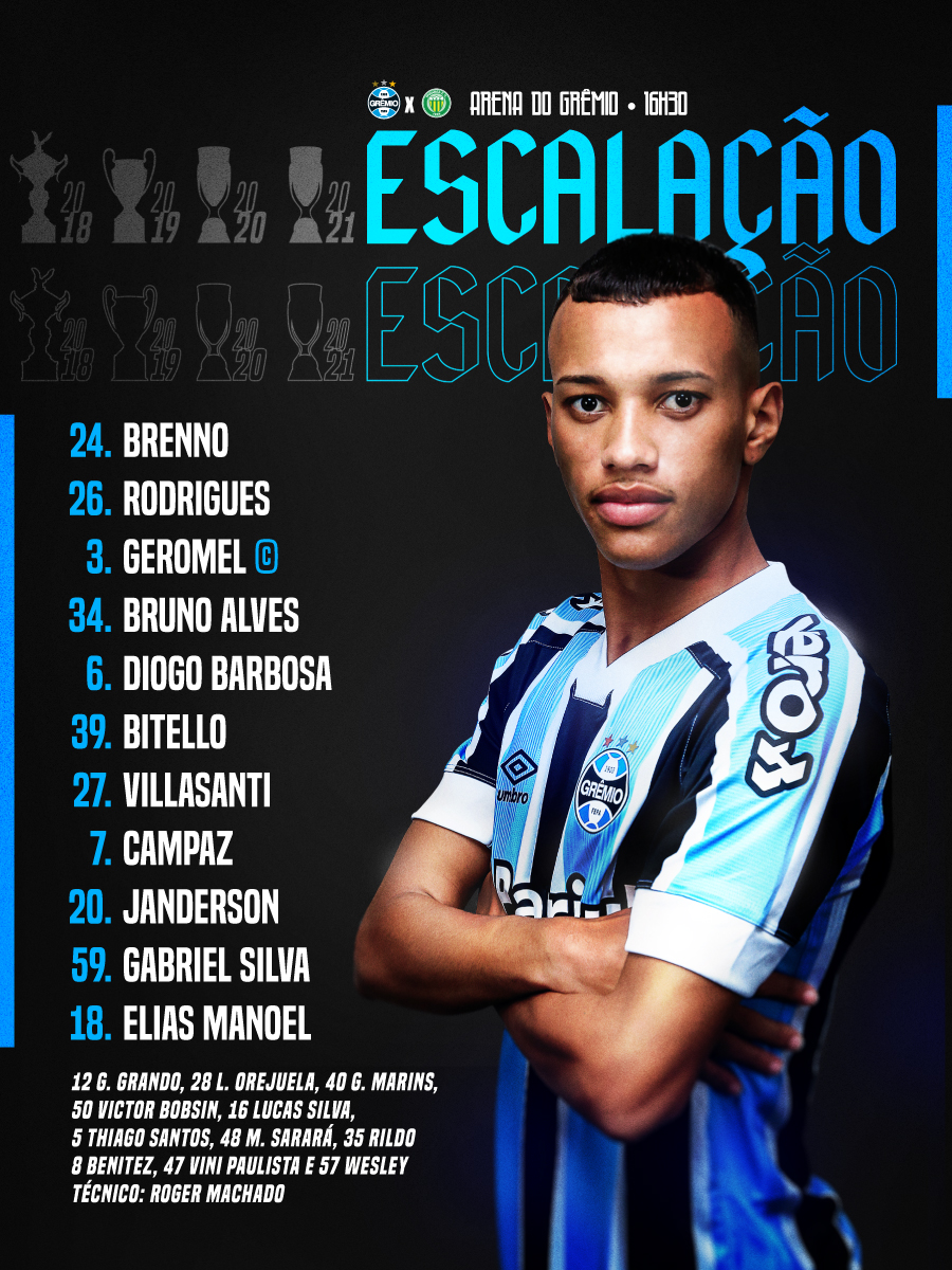 Grêmio FBPA on X: 📋ESCALAÇÃO DO TRICOLOR! 🇪🇪 #GRExCAX #Gauchão2022  #PeloGrêmioComOGrêmio  / X