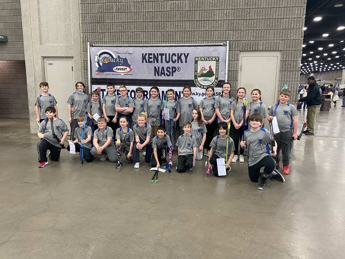 frysensei's tweet photo. @EES_Mustangs archers are tearing it up at #kynasp state championship tournament!! Go Mustangs! https://t.co/tdQI188wjF