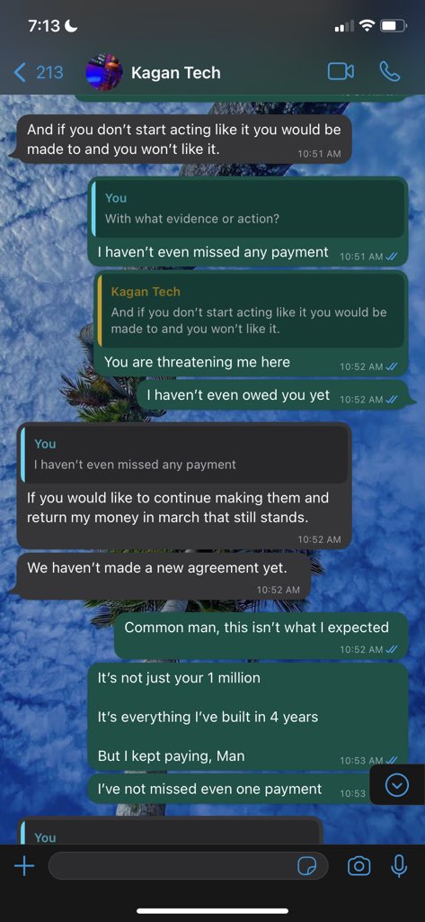 olawaleflair's tweet photo. This was the chat we had when I told him one got an opportunity in Lagos and I want to go grab it 

Since we already had a verbal agreement and all that is left is to sign.

I asked that we use GIG logistics and we can get the paper signed from anywhere https://t.co/IcnmsjQb6w