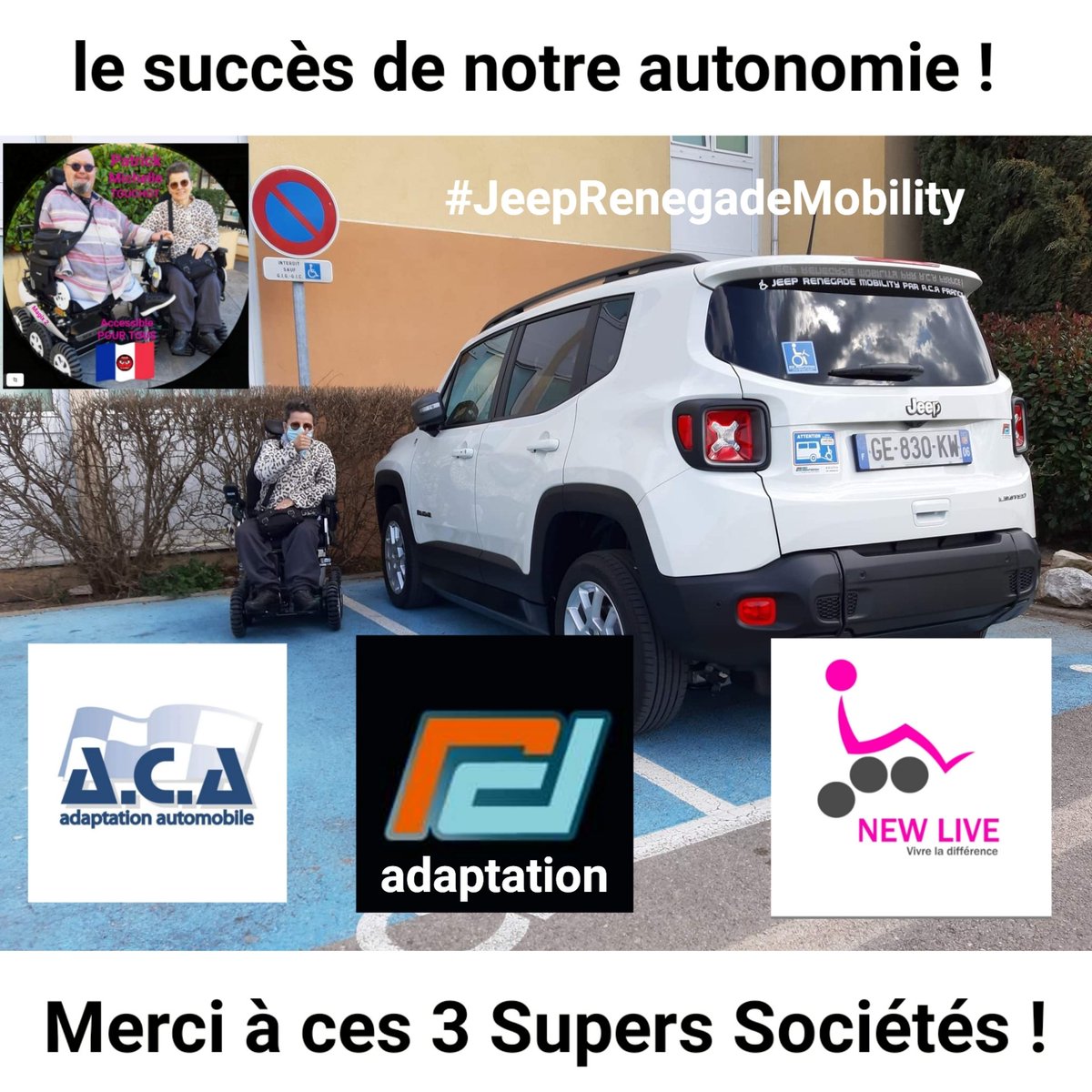 AccessibleTOUS's tweet photo. Merci à @ACAFrance - #RDAdaptation - @NewLiveMagix !
#Handicap #ConduiteEnFauteuilRoulantElectrique https://t.co/IKt9obnFIb
