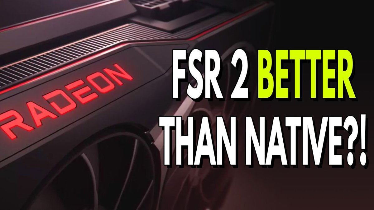RedGamingTech's tweet photo. #FSR 2 BETTER THAN NATIVE?! #AMD Just Revolutionized Image #Upscaling #FSR2 #Upsampling #FidelityFX #PCGaming 

https://t.co/dqgVzlPDNF https://t.co/9bbWA6Ecfc