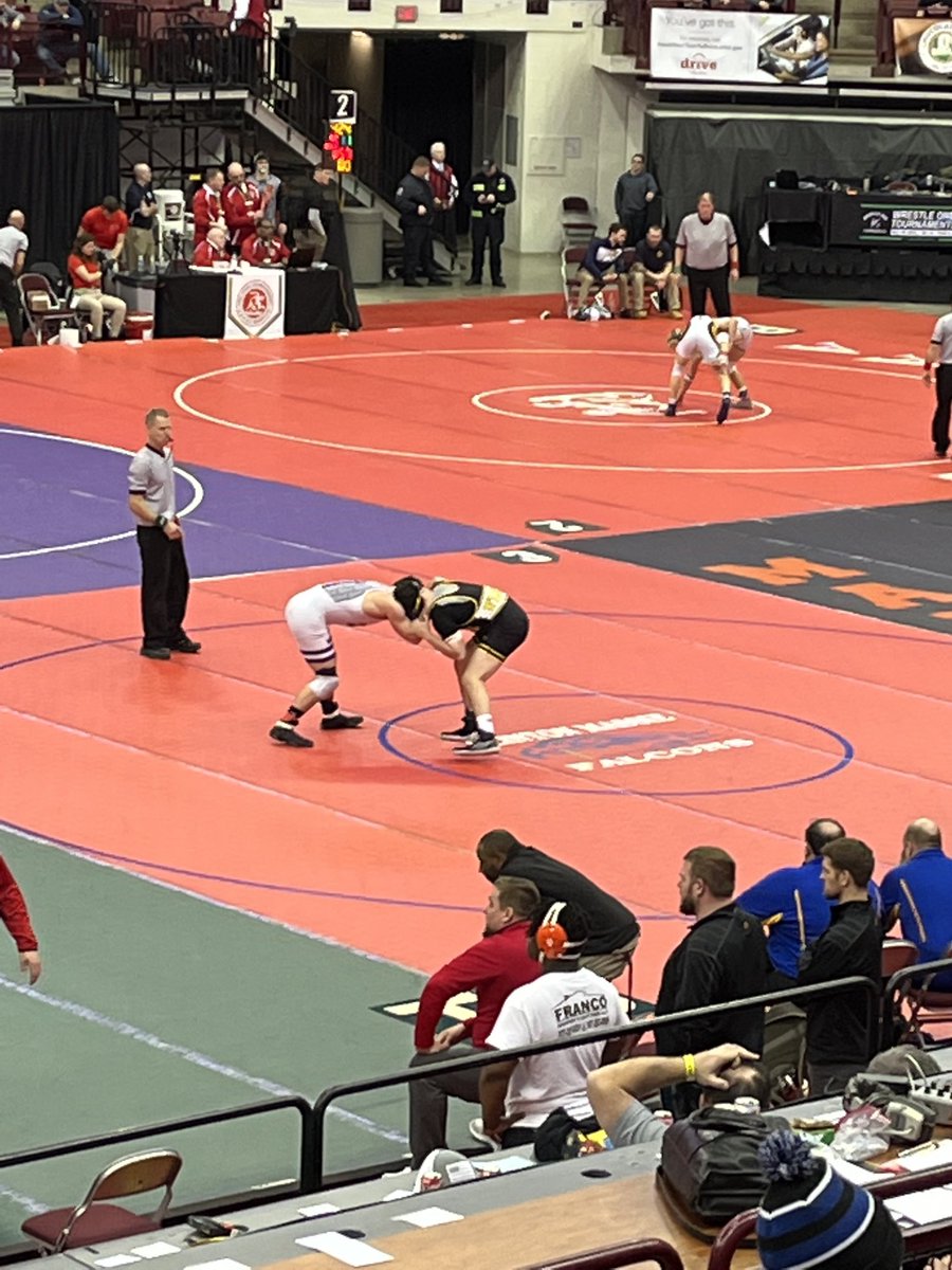 Josh finishes out his high school career with a hard fought battle. He loses a tough match 9-0. Proud of where you finished. You battled through injuries to get here. Congrats on a great 4 years. Flier nation is proud of you.