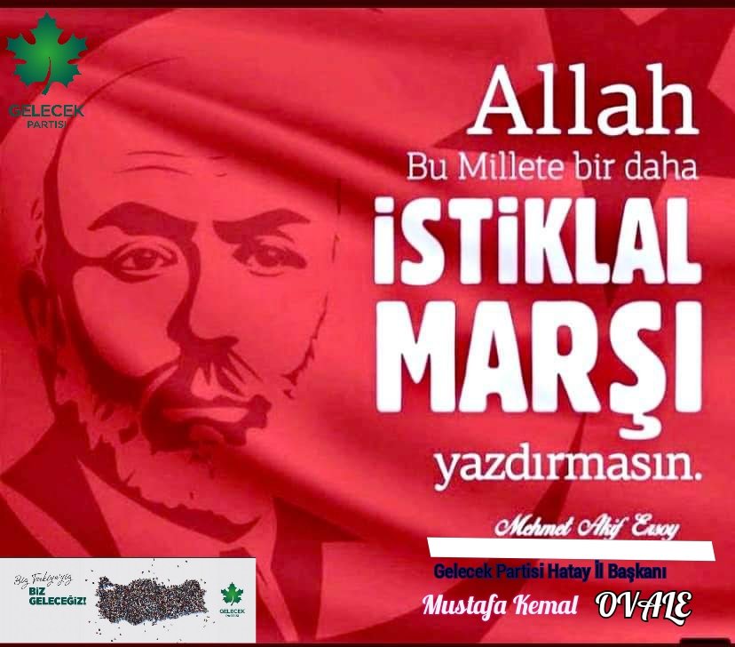KUMEDHatay31's tweet photo. İstiklâl Marşı'mızın Kâbul Edilişinin 1️⃣0️⃣1️⃣. Yıl Dönümü Kutlu Olsun.🇹🇷

Allah bu millete bir daha İstiklâl Marşı yazdırmasın.🇹🇷

Milli Şairimiz Mehmet Akif ERSOY'u saygı ve özlemle anıyor, İstiklal Marşımızın 101.Yıl dönümünü kutluyoruz.

#istiklalmarşı🇹🇷 https://t.co/VHC0Mb5cfS