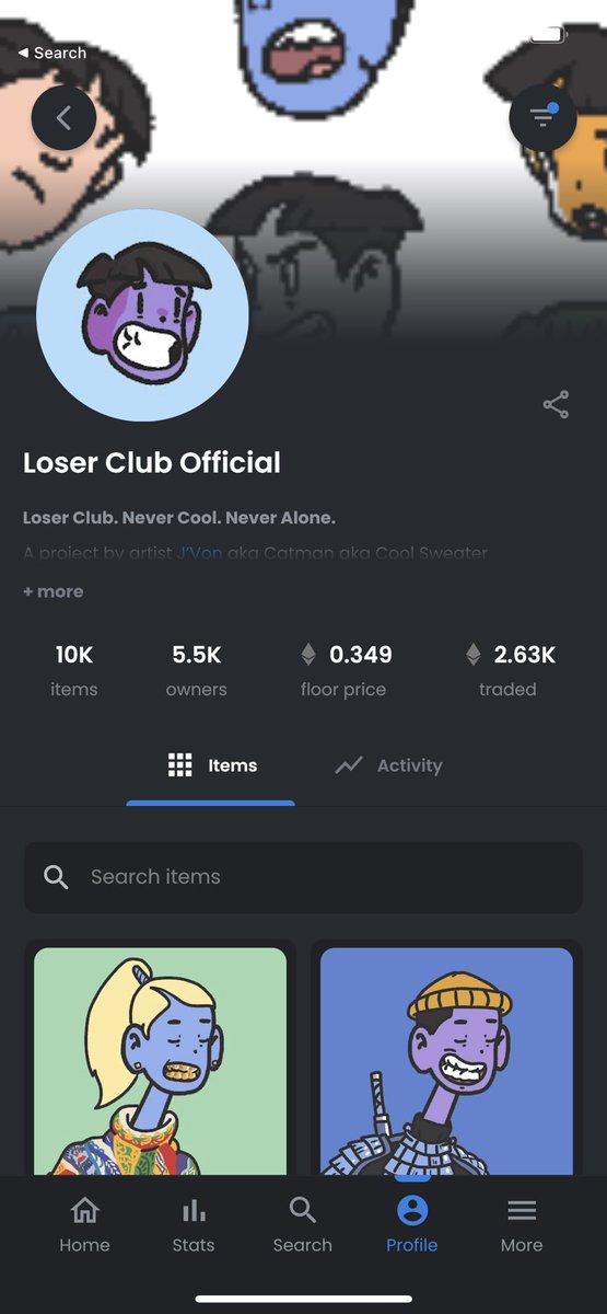 JPCrypto420's tweet photo. Get your loser now before it’s too late 👀 @loserclubreborn #loserclub #loserfollowloser @itsjvon https://t.co/aWzEK67Bli