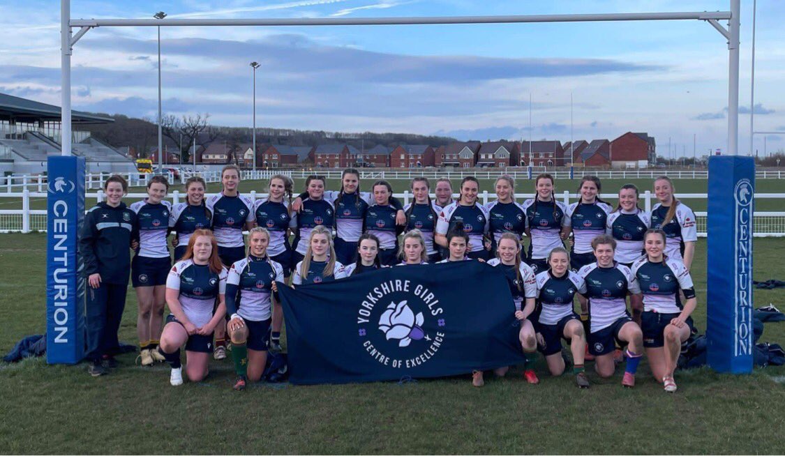 GirlsPathway's tweet photo. Outstanding team performance today from Yorkshire CoE to go undefeated at the National CoE festival. Excellent girls’ rugby as far as the eye could see today at @BurtonRFC 💜 💙 💜 @yorkshire_rfu https://t.co/q18pWkE1z6