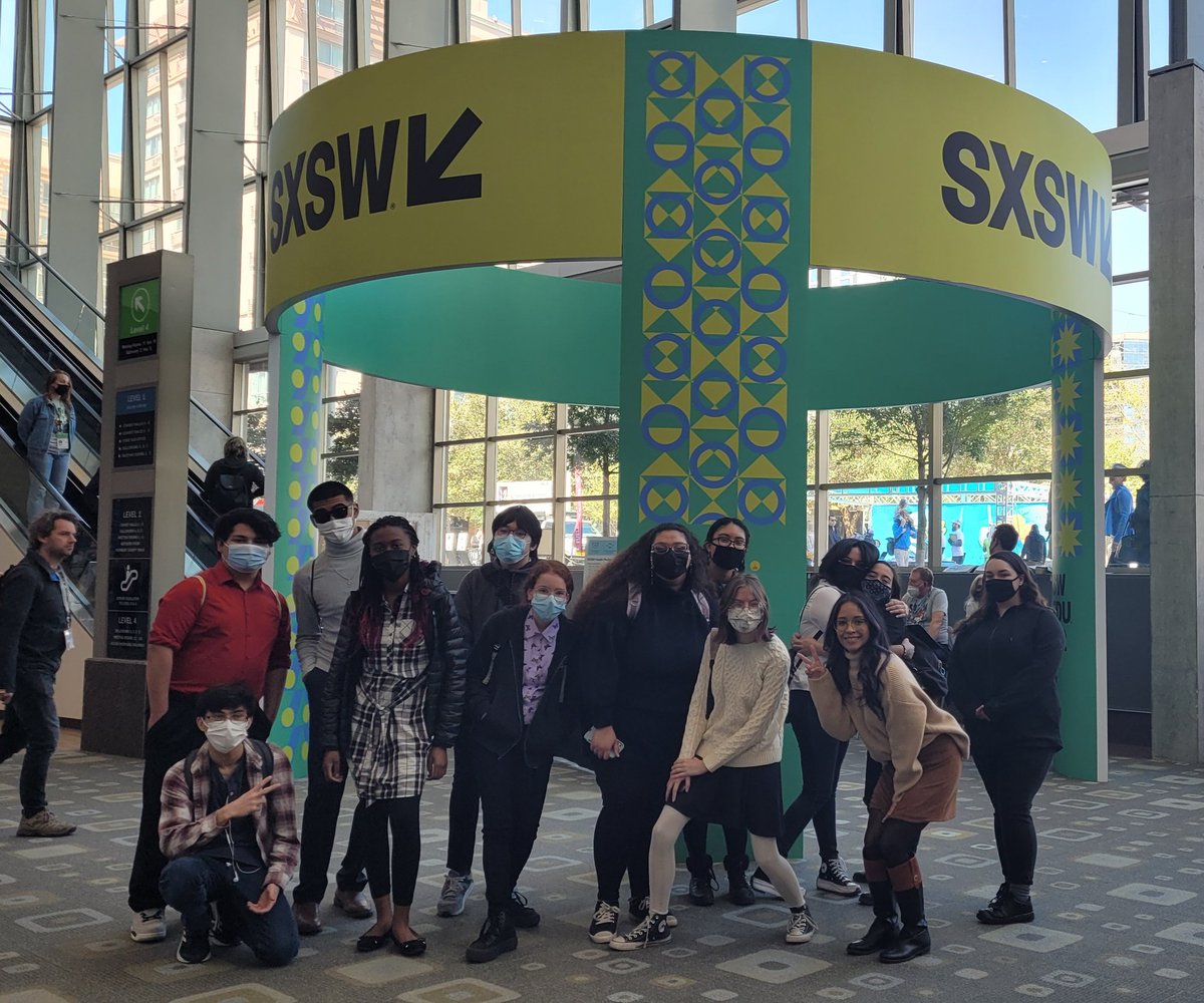 Warren Animation team made it to SXSW! We'll be premiering our short Animation at the SXSW Texas High School Film Contest soon! 
#SXSW2022 #InPersonLearning #allmeansall #warrenpride #NISDsuperiorCTE #Animation