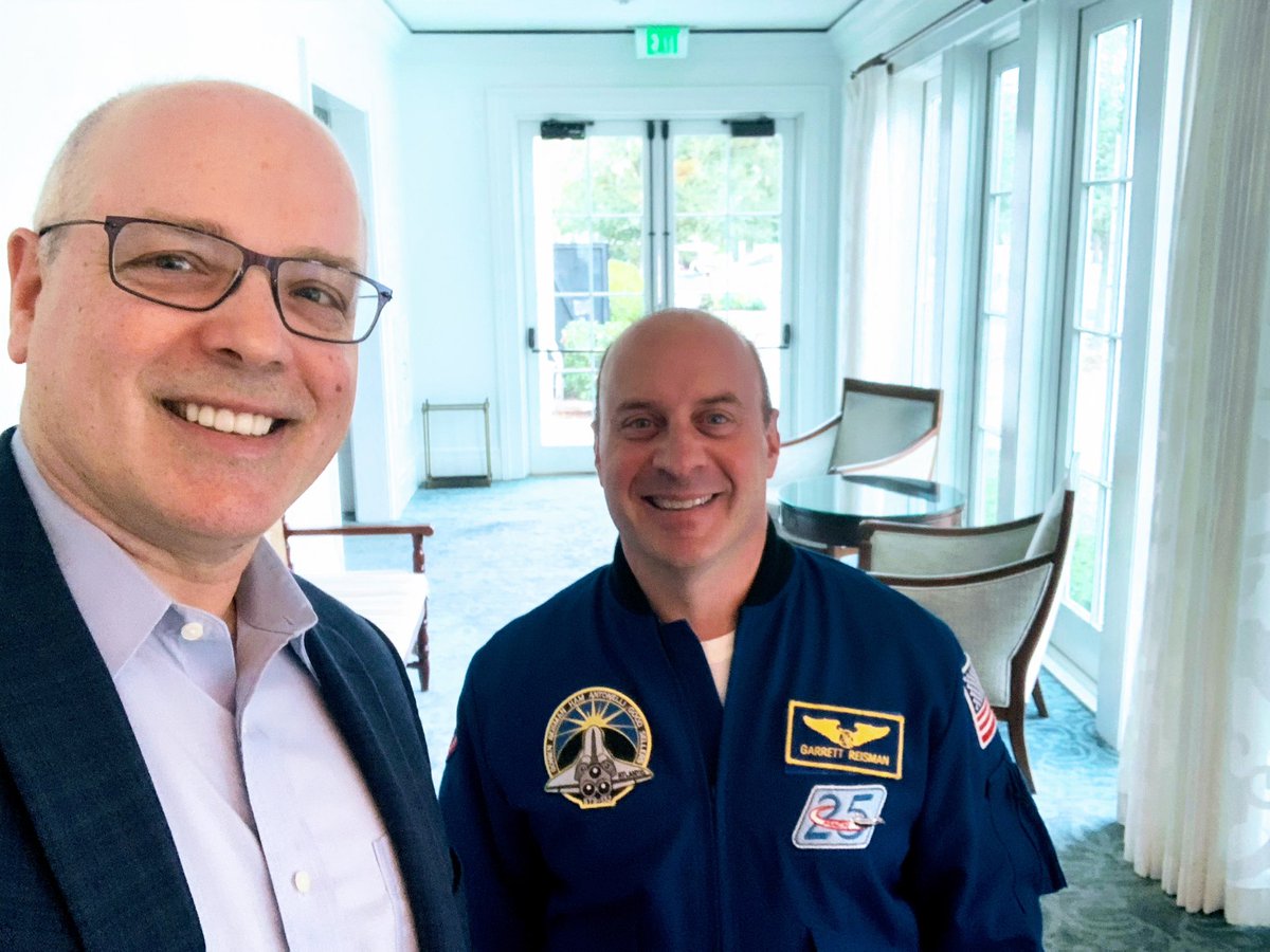 gspitzner's tweet photo. Was a thrill to meet @NASA astronaut, @SpaceX consultant, @USC professor, podcaster and @forallmankind_ technical consultant @astro_g_dogg (and great keynote speaker for all you event planners out there) this week at @Pershing #EliteAdvisor event. Thanks Garrett! https://t.co/5QYZSTYw9O
