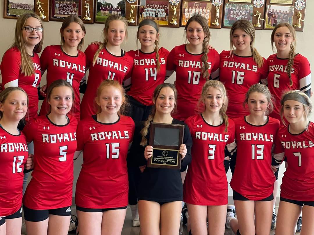 MorganMueth's tweet photo. Congratulations to these girls on Consolation in the Conference Tournament! So proud of this team and all of their hardwork! #redbud132 https://t.co/CHU7OY115g