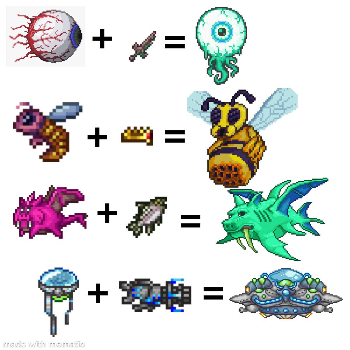 r/Terraria 🌳 on X: Craft Bosses  https