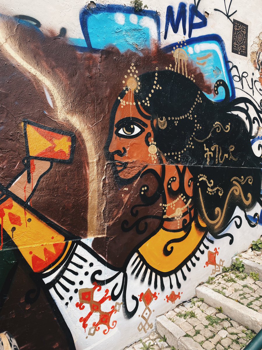 Mural painting in Lisbon 
Many people approached us while painting &amp; learned about Tigray for the first time. While social media has short attention span, this wall painting is here to stay as long as time allows,
and exposed to each passerby. I love advocating through art.. ❤️