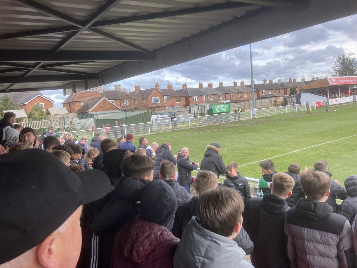nptfc's tweet photo. Thank you to our amazing away support today. Around 500 NPTFC fans travelled away for our FA Vase Quarter Final win! We love you all! The future is looking green with Swans ! 💚🦢 https://t.co/QwZdS2KxWf