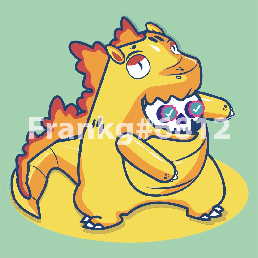 franjogordillo's tweet photo. @KaijuFrenz @KaijuKingz @TastyBonesNFT @inklxb @imredelephant As the years go by, thanks to Tasty's delicious food, Kaiju's baby soul, now strengthened with the collab of Tasty bones warrior spirit, reaches its final form! ROAR @hound_ec  @5TimesDistilled @FutureBoy3LLL https://t.co/To9l7198QZ