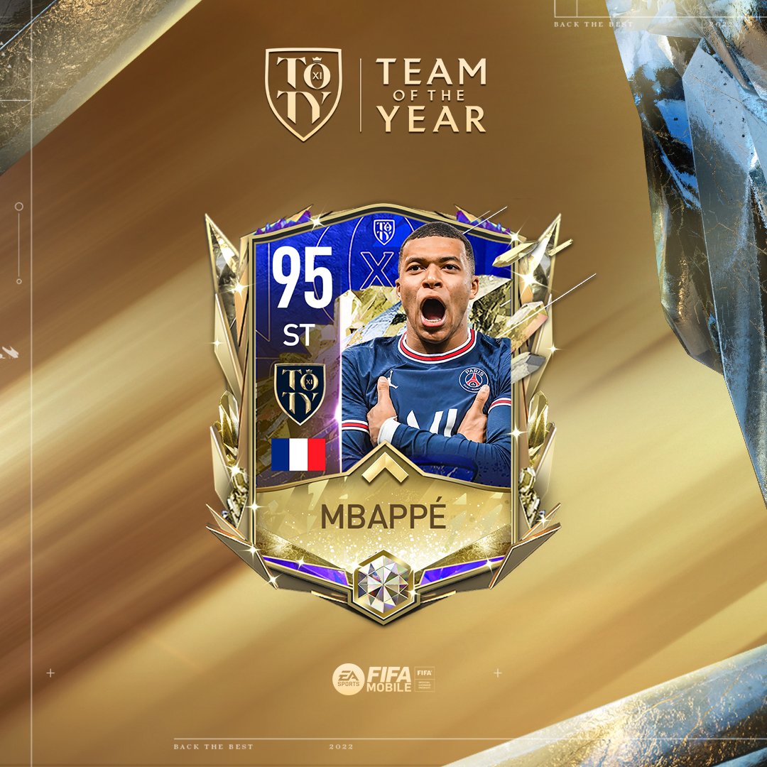 We're giving away a 95 OVR UTOTY Mbappé! 🔥 To enter: ✅ Follow us 🔁 Retweet us Must be 18+ to participate. Winner will be drawn in 48 hrs. #FIFAMobileGiveaway