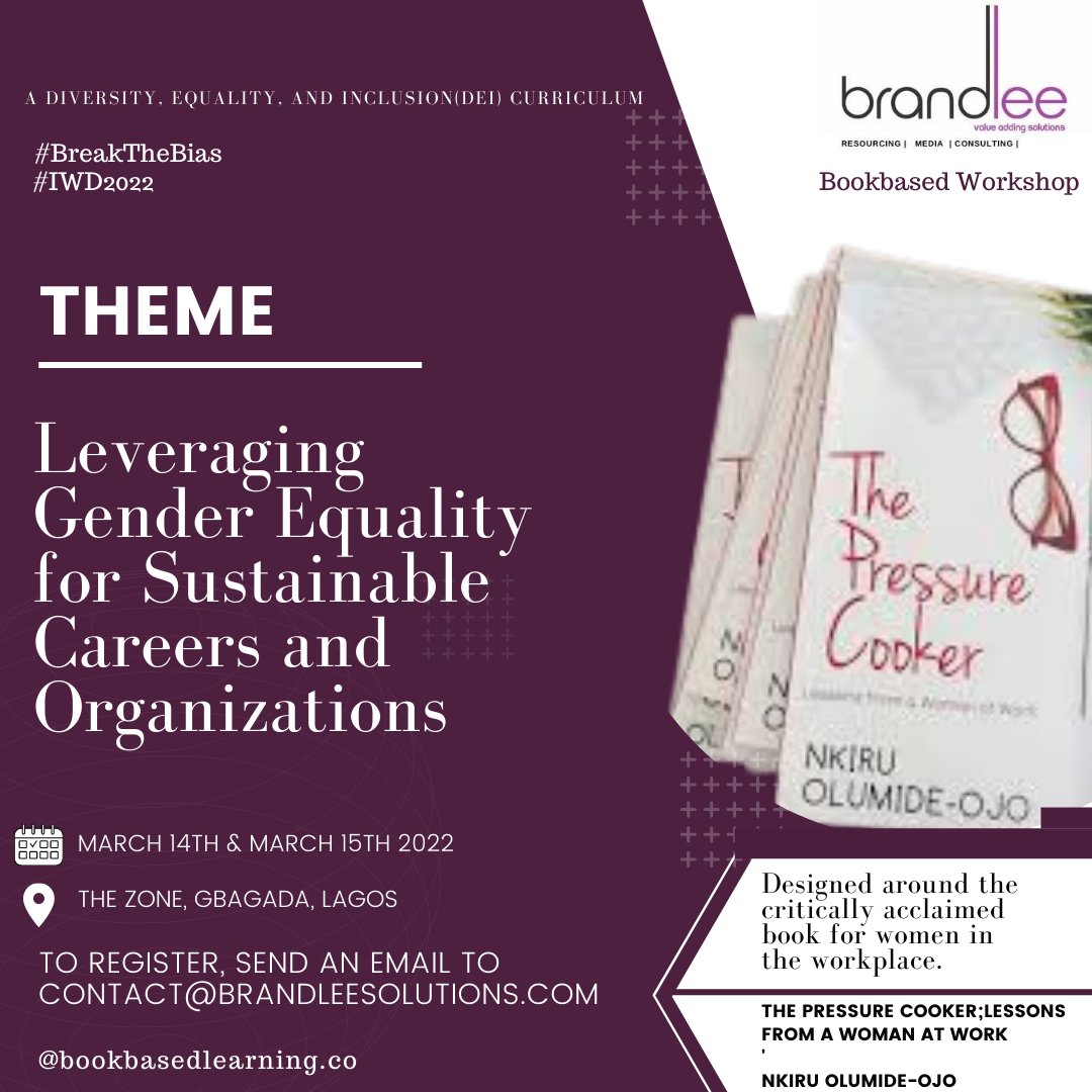 Bookbased_learn's tweet photo. We join millions of women(and the men who love them) all over the world to #breakthebias especially in the workplace.
Would you like to partner with us? Send us an email: contact@brandleesolutions.com.
Happy international women's day.
#bookbasedlearning
#IWD2022
#breakthebias https://t.co/C3reMHzVd5