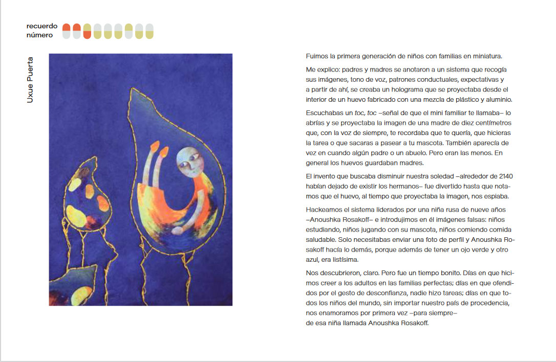 flicfestival's tweet photo. Aquí podeu veure alguns fragments del llibre il·lustrat creat al #RepteNetworkFLIC2021 amb l’editorial #AlborotoEdiciones, l’escriptora Mª José Ferrada i els 12 il·lustradors seleccionats. Podeu consultar el llibre complet, 11 recuerdos del futuro, https://t.co/9UrH2vTz5R https://t.co/tDRy47RuKp