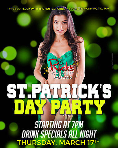 RicksPortland's tweet photo. Rick's Portland Ready for St Patrick's Day!  #ricksportland  #stripclublife #portlandnightlift #StPatricksDay https://t.co/RNSctdPVod