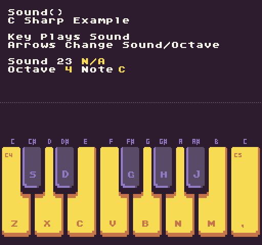 Forcing myself to be productive. Spent 2 weeks on what should have been a simple little demo to show off @PixelVision8 sound effects. Now it’s a fully working piano. Also playing around with the new line API’s pattern setting to make the wave form look nicer. #screenshotsaturday