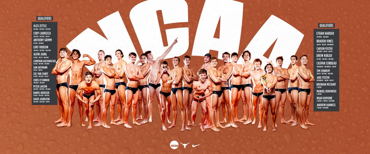Texas has 2️⃣3️⃣ qualifiers for the NCAA Championships. #HookEm 🤘