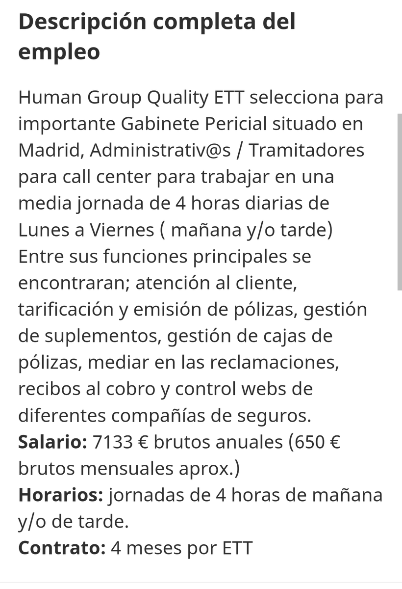 pancartera's tweet photo. Hoy no he paseado por las #ofertasdeempleo pero me han golpeado en la cara con la mano abierta estas.
Los de #Sinergie y #HumanGroup confunden nombres, categorías y funciones. https://t.co/s5kU3pwzeO