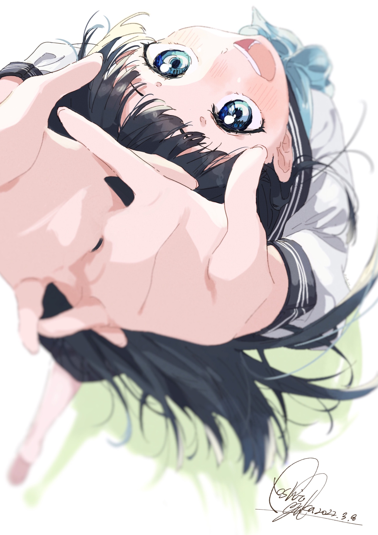 星野ゆか 新規ご依頼3月 明日ちゃん イラスト初投稿です よろしくお願い致します 明日ちゃんのセーラー服 Fa 明日 小路 T Co Xu7brywe8s Twitter