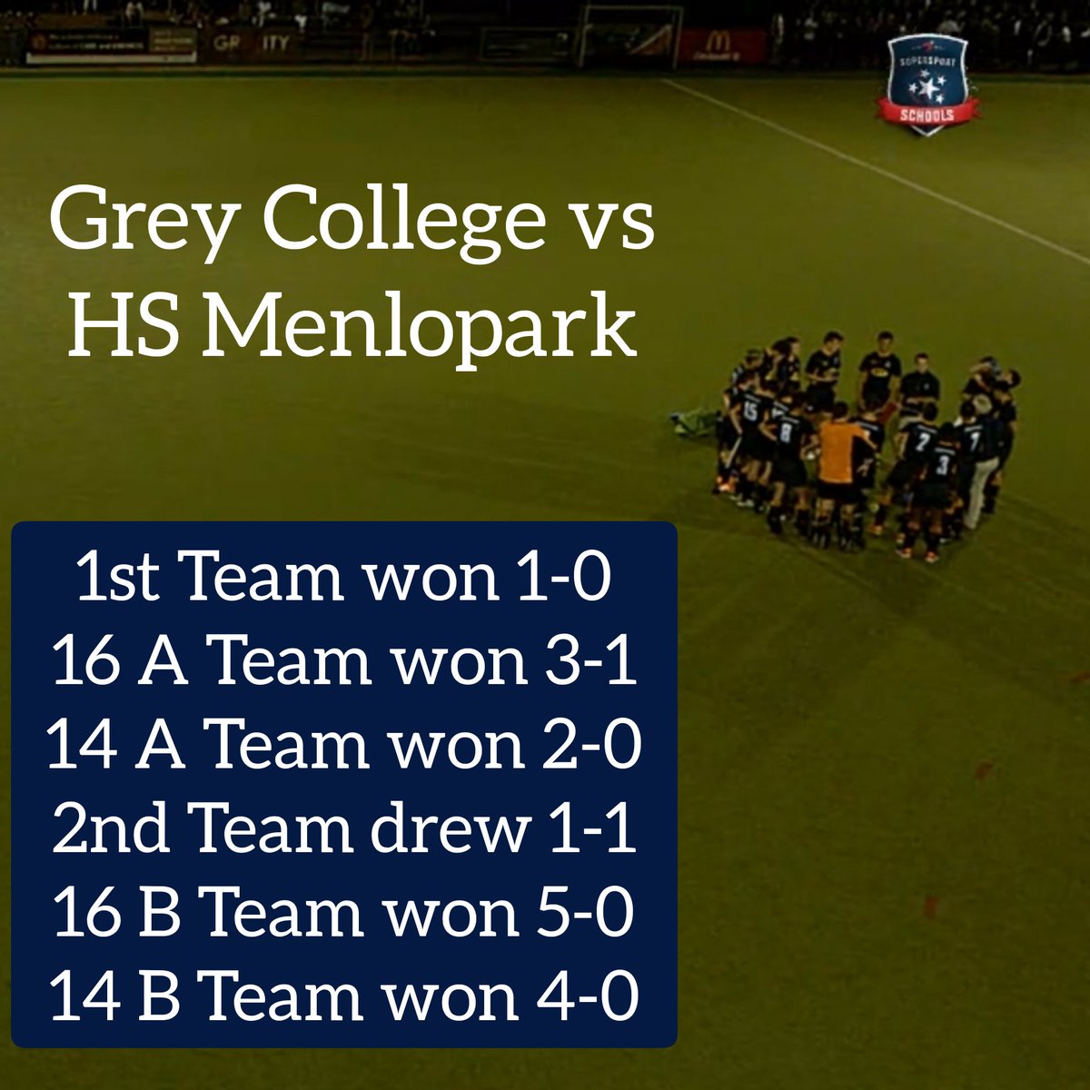 HOCKEY Grey College vs Hoërskool Menlopark Congratulations on these excellent results! #ViveLaGrey #Grey2Gold #Greyhockey #hockey